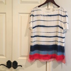 Lands' End Tops - LANDS END Multi Striped Top 14 Lands' End Tops - LANDS END Multi Striped Top 14